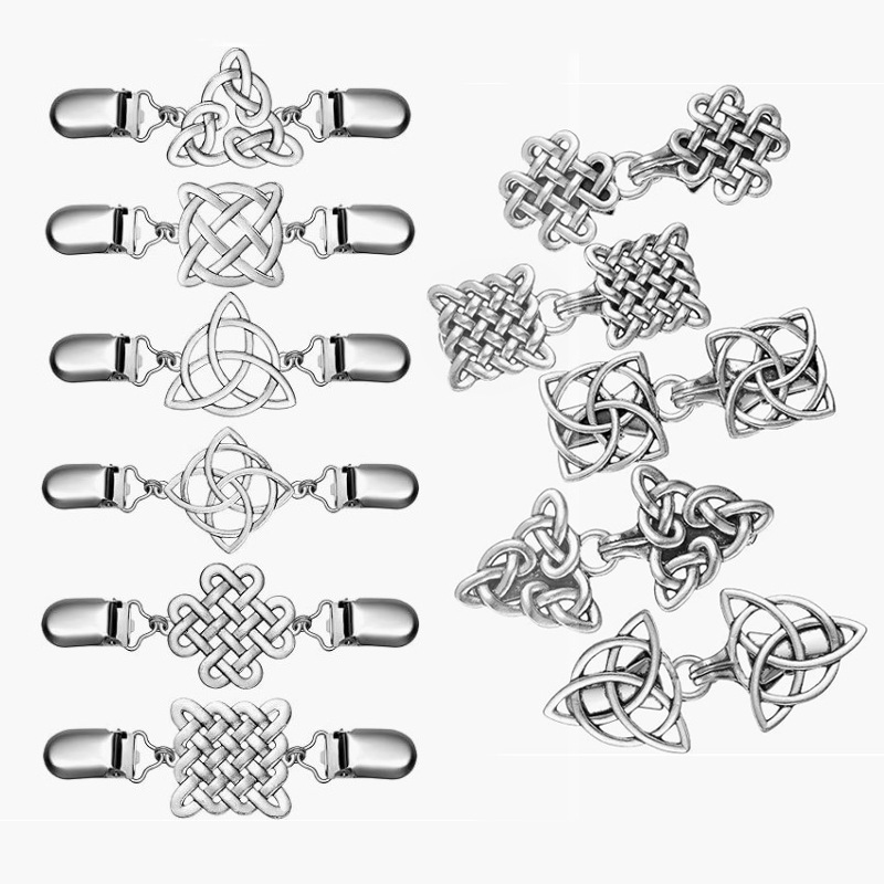 Women'S Fashion Q - Vintage Kazak Klipleri Celtic Knot Retro