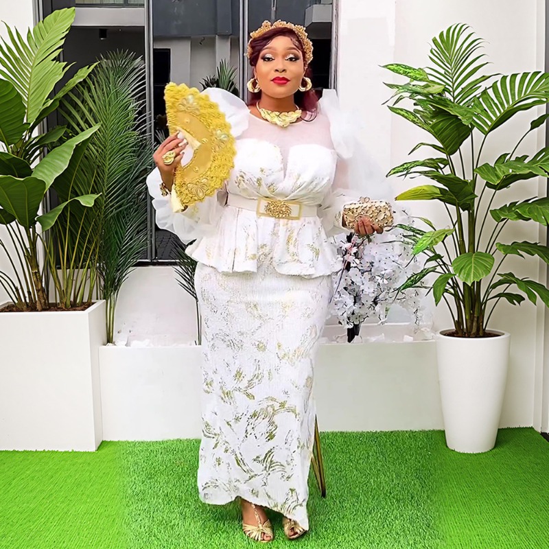 Women Fashion Gown - 2025 Yeni Kadın Afrika Parti Elbise