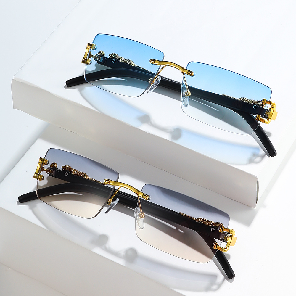 Women'S Fashion Reading Glasses - 1 adet moda Vintage çerçevesiz güneş
