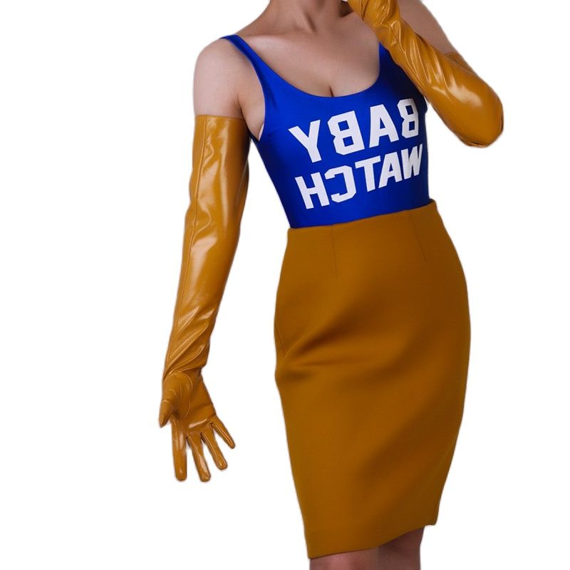 Women Fashion Over 60 - 60cm Ekstra Uzun Rugan Eldivenler Dirsek