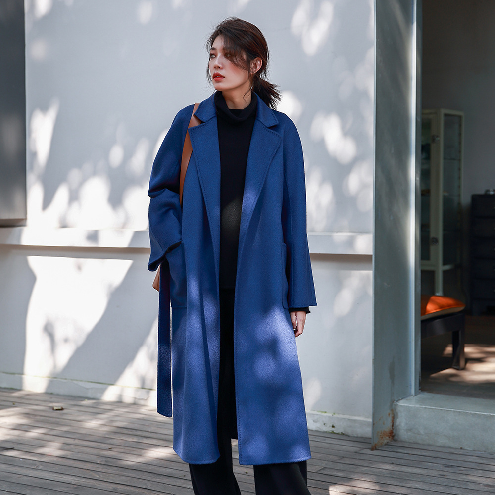 Women'S Fashion Jackets - Allingentle Kadın Uzun Kaban Düz Yaka