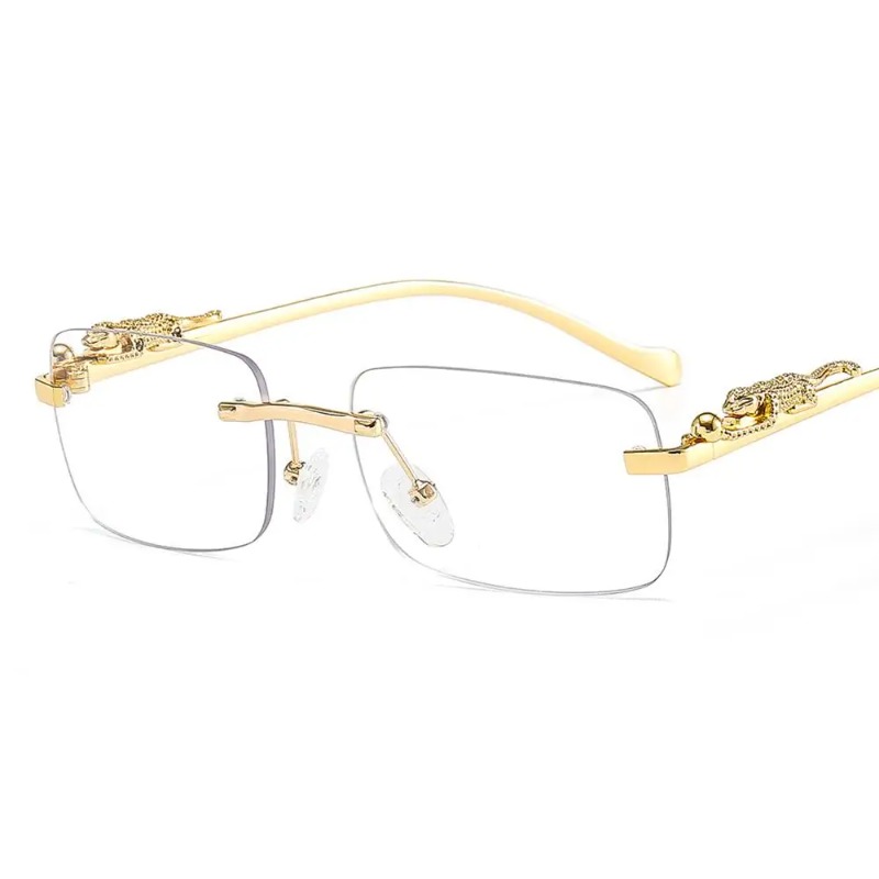 Women'S Fashion Reading Glasses - Çerçevesiz Kare Güneş Gözlüğü Kadın Erkek
