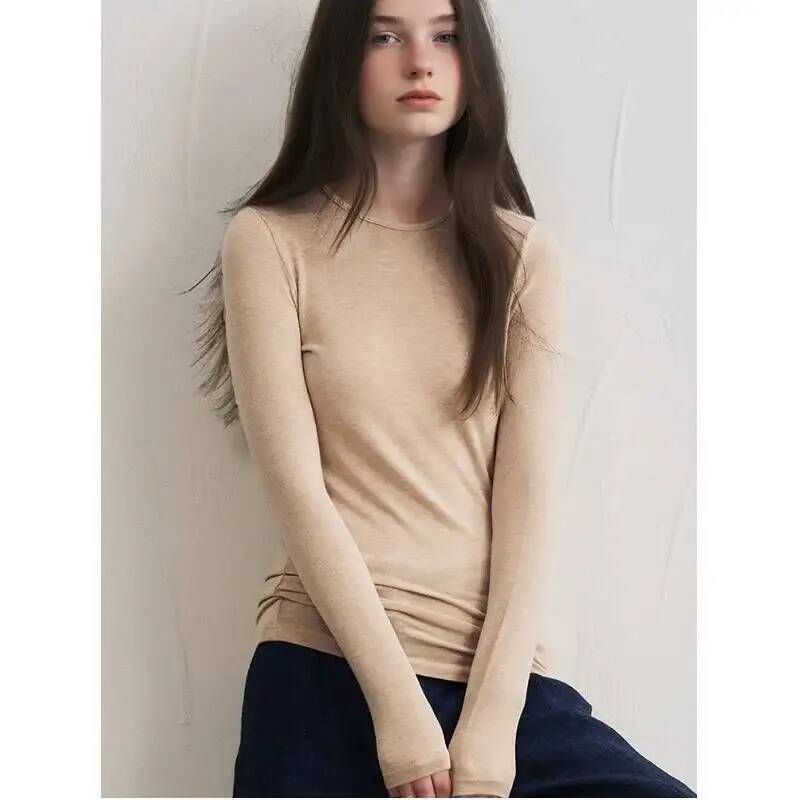 Women'S Fashion Q - Kadın Kaşmir Karışımlı Uzun Kollu Üst