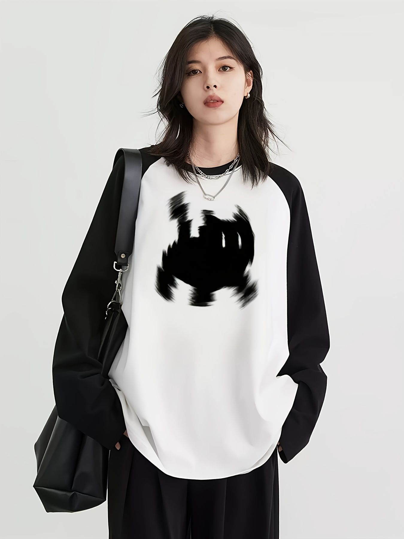 Women'S Fashion Q - Y2K Kadınlar için Sevimli Kedi Grafikli