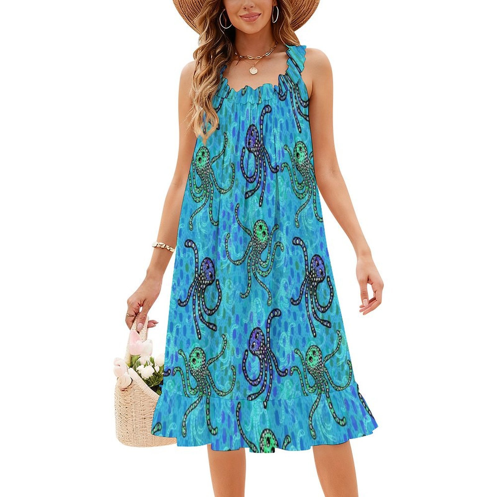 Ahtapot Parti Deseni-Trippy Re - Women Fashion Gown incelemesi ve fiyatı