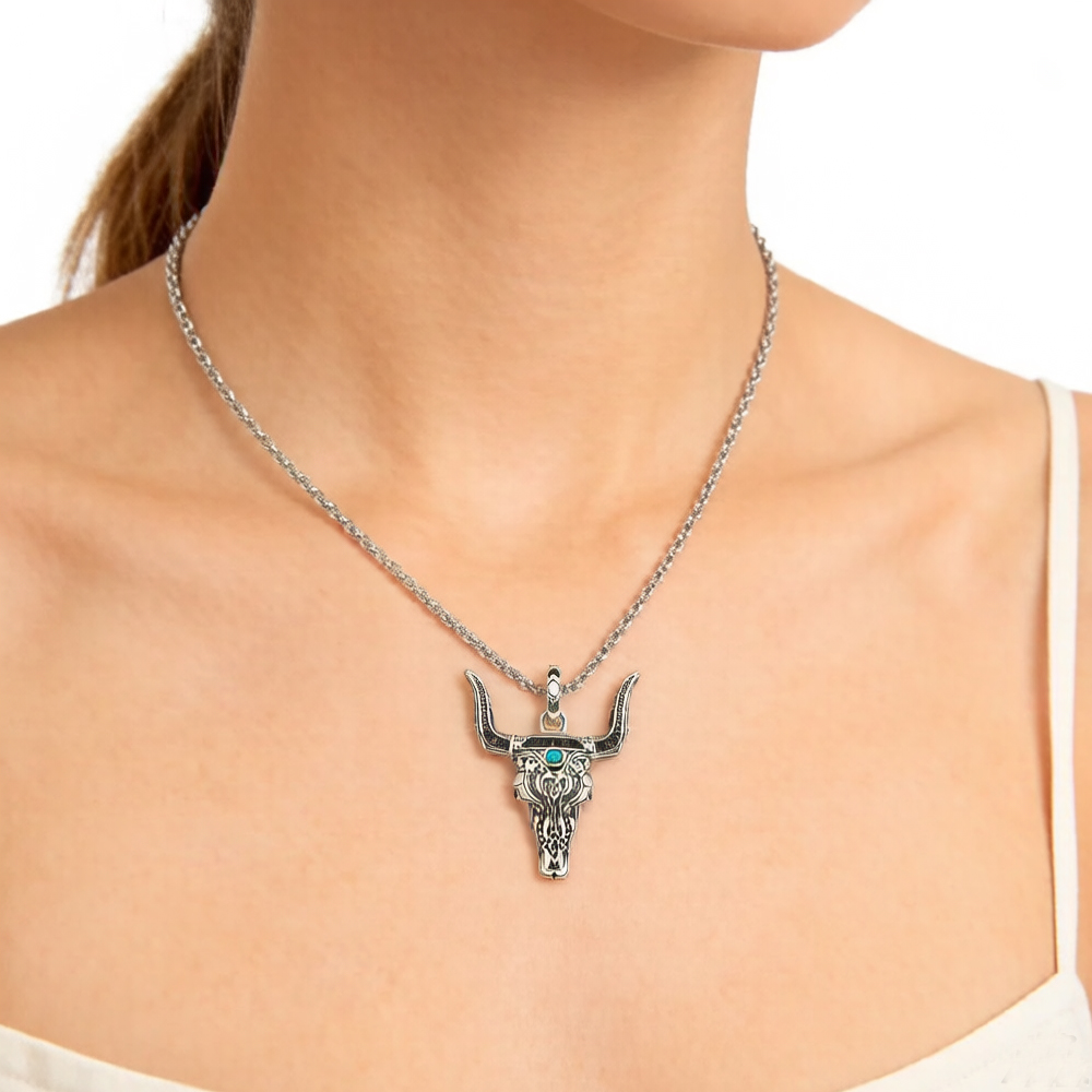 Kolye Bull başkanı yaz moda ik - Women'S Fashion Wild West incelemesi ve fiyatı