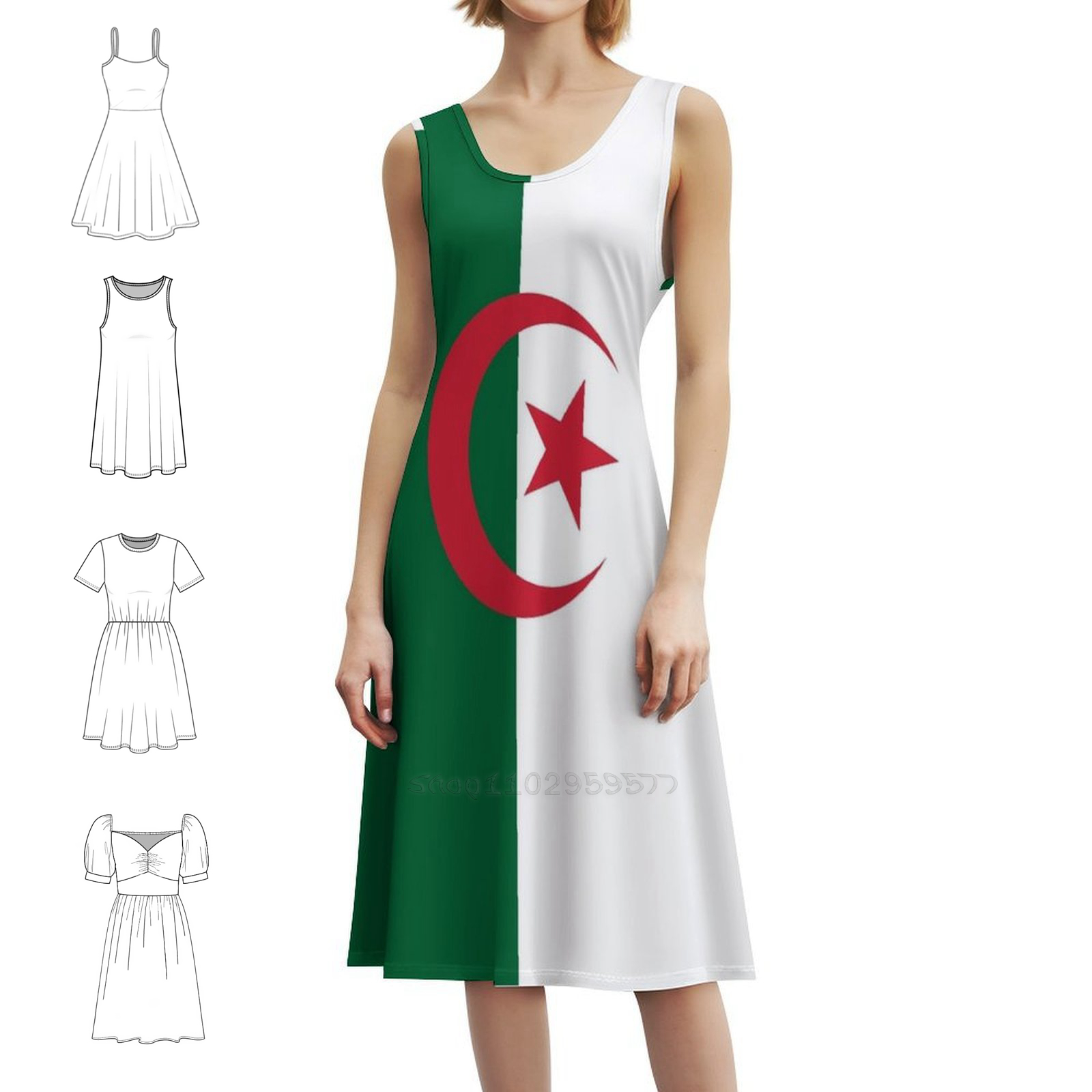 Cezayir Bayrağı Boho Şık Elbis - Women Fashion Gown incelemesi ve fiyatı