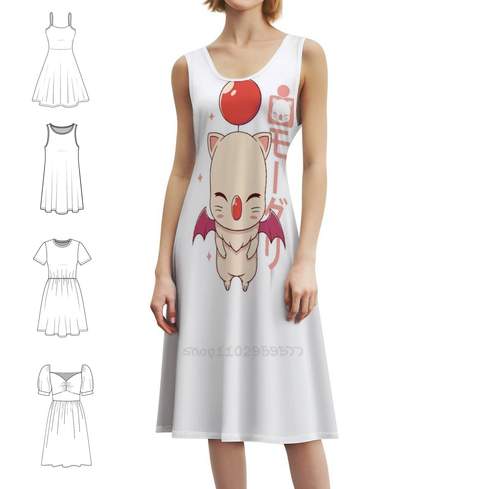 Moogle Kupo! Boho Chic Elbise  - Women Fashion Gown incelemesi ve fiyatı