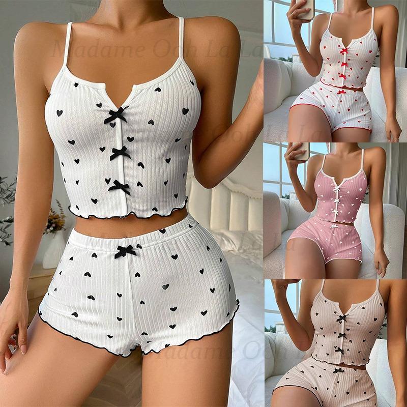 Kadınlar için seksi kalp baskı - V Neck Cami Top incelemesi ve fiyatı
