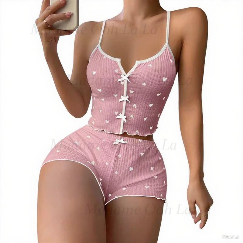 Kadınlar için seksi kalp baskı - V Neck Cami Top incelemesi ve fiyatı