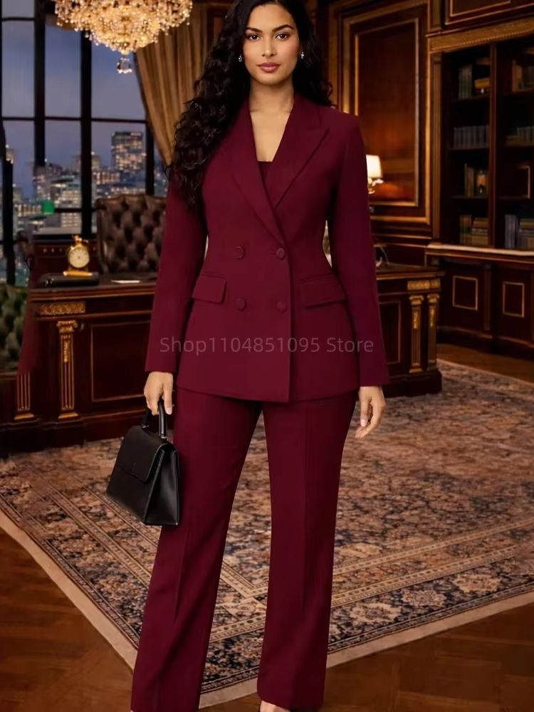 Moda şık bordo takım elbise ka - Women'S Fashion Jersey incelemesi ve fiyatı