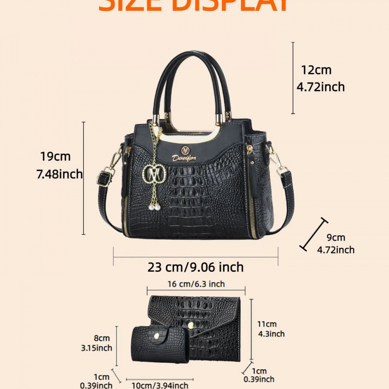 Kadınlar İçin Timsah Derisi De - Crossbody Bag Women incelemesi ve fiyatı