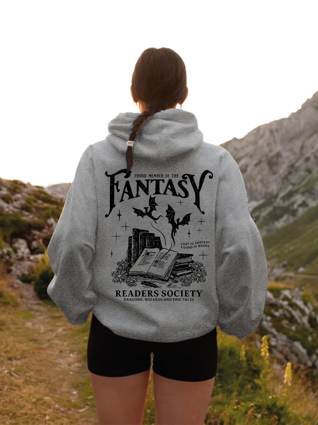 Kadınlar İçin Fantasy Okuyucul - Hoodie Women Oversized incelemesi ve fiyatı