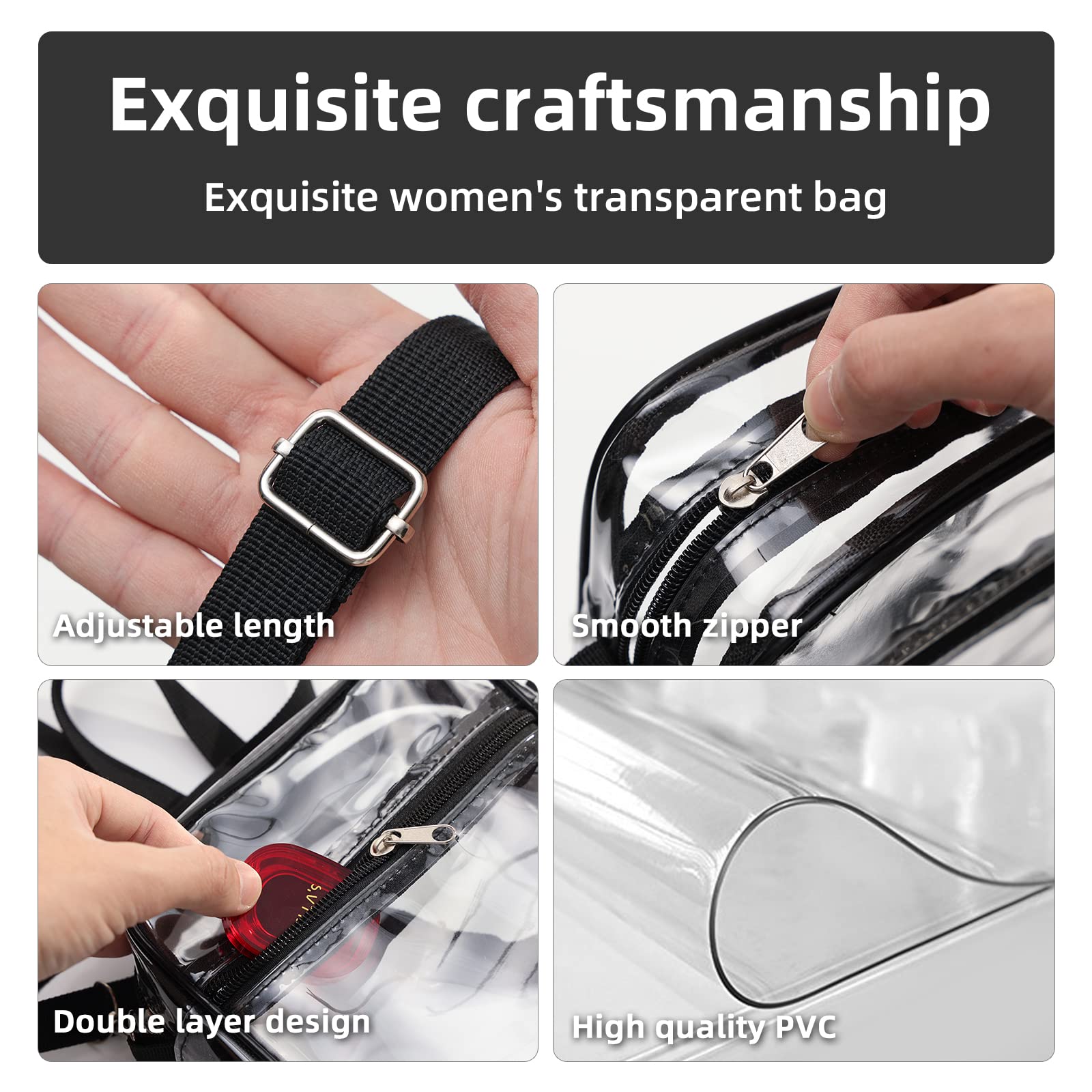 1-10 adet kadın şeffaf çapraz  - Crossbody Bag Women incelemesi ve fiyatı