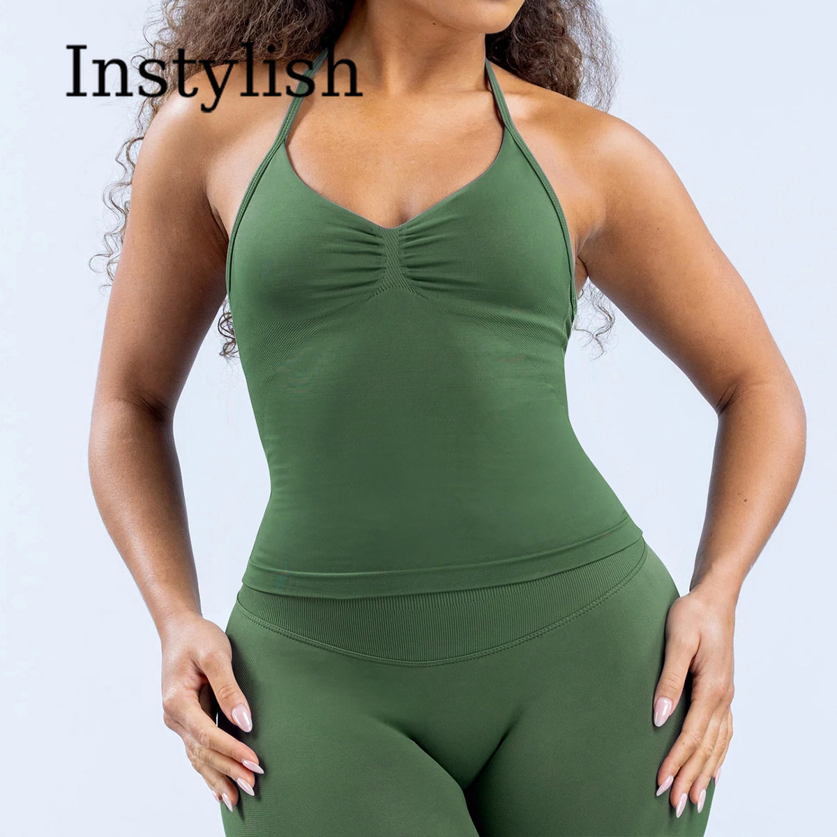 Kadınlar İçin Dikişsiz Yoga 2  - V Neck Cami Top incelemesi ve fiyatı